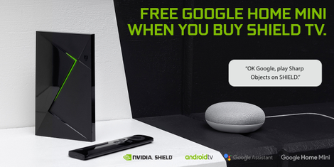 NVIDIA SHIELD TV Streaming Media Player with Remote + Free Google Home Mini | $180 | Walmart